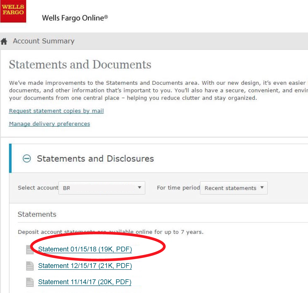 Online wells statements fargo Wells Fargo